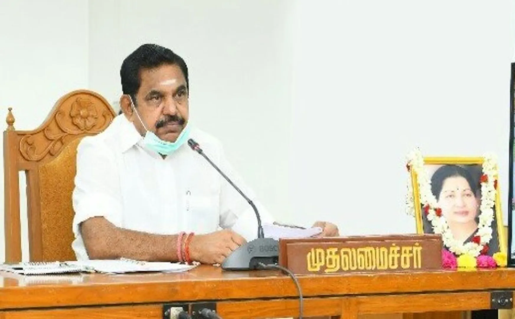 tamilnadu cm palanisamy discussion with doctors team 